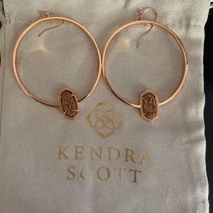 Rose gold Kendra Scott earrings